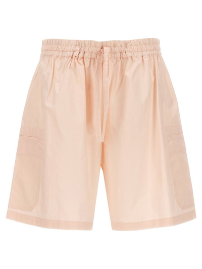 Studio Nicholson Elastic Waistband Lightweight Relaxed Fit Shorts In Pink