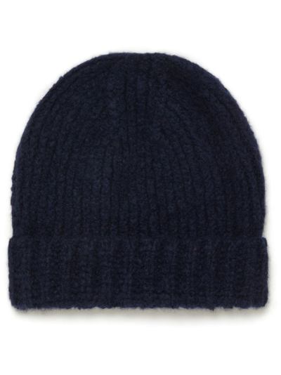 Alanui A Finest Ribbed Beanie In Blue