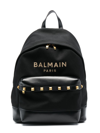 BALMAIN LOGO印花棉双肩包