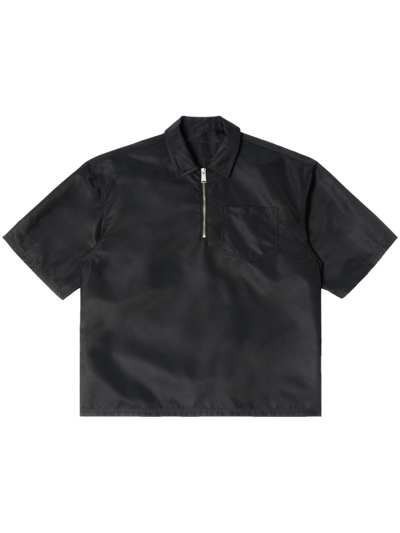 Heron Preston Ex-ray Ss Zip-up Shirt In Black