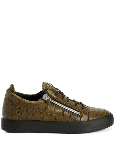 Giuseppe Zanotti Frankie Low-top Sneakers In Green