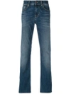 7 FOR ALL MANKIND stonewashed regular jeans,SMSU250MX12140810