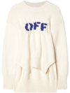 Off-white Off-logo Wool Jumper In Neutrals