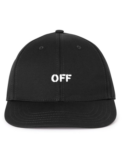 Off-white Drill Logo-embroidered Baseball Cap In Black