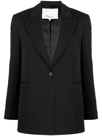 3.1 Phillip Lim / フィリップ リム Black Tailored Blazer In Ba001 Black