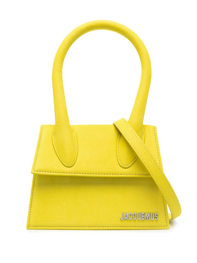 Jacquemus Le Chiquito Moyen Tote Bag In Yellow