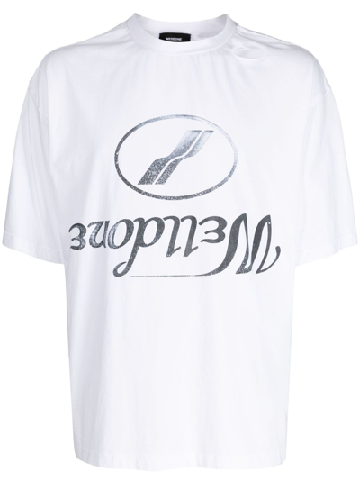 We11 Done T-shirt In White