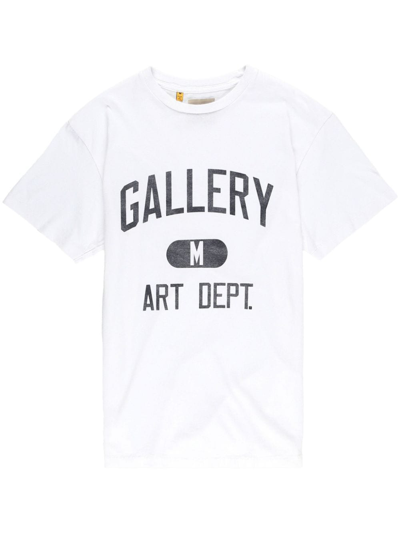 Gallery Dept. Logo-print Cotton T-shirt In White