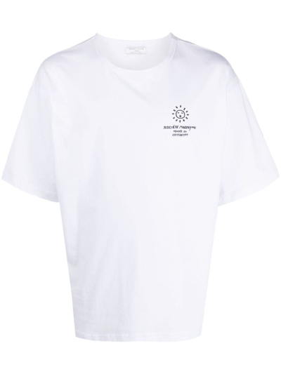 Société Anonyme Logo-print Cotton T-shirt In White
