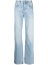 MAINLESS LOGO-PATCH MID-RISE JEANS