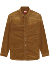 Diesel D-simply Corduroy Shirt In Brown