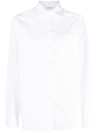 P.a.r.o.s.h Poplin Classic-collar Shirt In White