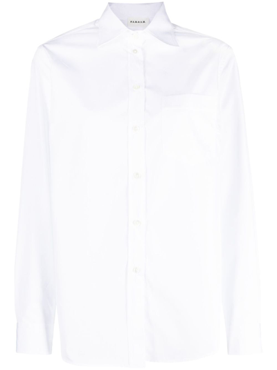 P.a.r.o.s.h Chest-pocket Cotton Shirt In White