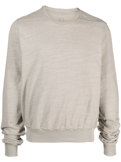 Rick Owens Organic Cotton Jumper In Grey