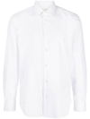 Paul Smith Long-sleeved Cotton Shirt In White