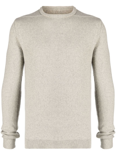 Rick Owens Biker Cashmere-blend Jumper In Grey