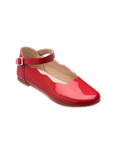 Elephantito Baby's, Little Girl's & Girl's Ondina Leather Flats In Red