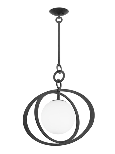 Troy Lighting Olancha 1-light Pendant In Black Iron