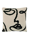 Sunday Citizen Faces Throw Pillow In Sahara Tan