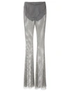 Giuseppe Di Morabito Crystal Flared Pants In Silver