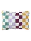 Sunday Citizen Checkerboard Mini Pillow In Mardi Gras