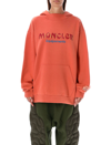 Moncler Genius Moncler X Salehe Bembury Cotton Hoodie In Orange
