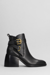 SEE BY CHLOÉ AVERI HIGH HEELS ANKLE BOOTS IN BLACK LEATHER