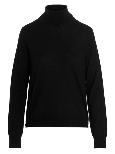Maison Margiela High Neck Sweater In Black