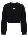 Dolce & Gabbana Cropped Pullover In Black