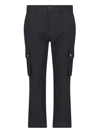 Dolce & Gabbana Logo-plaque Cargo Trousers In Black