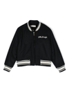 Golden Goose Logo-embroidered Zipped Varsity Jacket In Blue