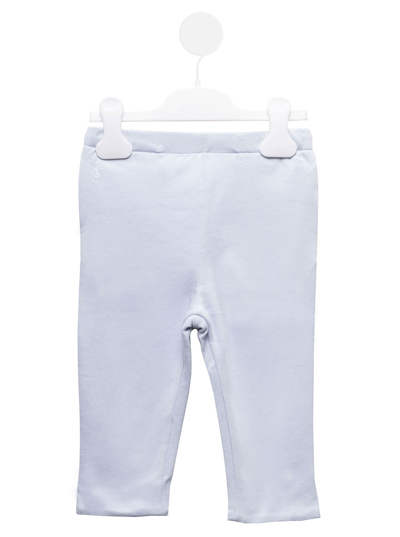 Polo Ralph Lauren Athletic Light Blue Cotton Pants With Logo  Kids Baby Girl