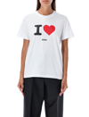 Msgm T-shirt With Logo In White