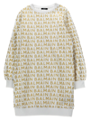 Balmain Logo-print Sweatshirt Dress In White