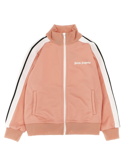 Palm Angels Kids' Track Sweatshirt In Pink