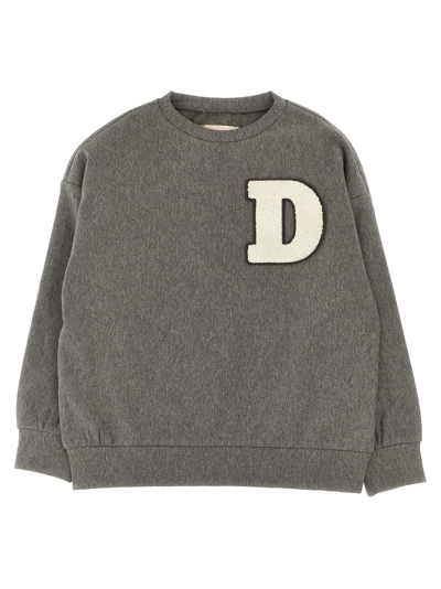 Douuod Kids' Logo Patch Sweatshirt In Gray