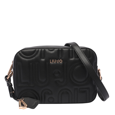 Liu •jo Logo Camera Bag In Black