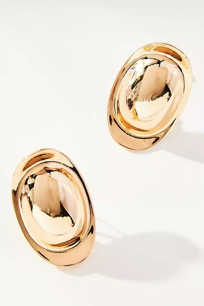By Anthropologie Dome Drop Earrings In Gold