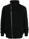 Rick Owens Bauhaus Heavy Cotton Jersey Sweatshirt In Black