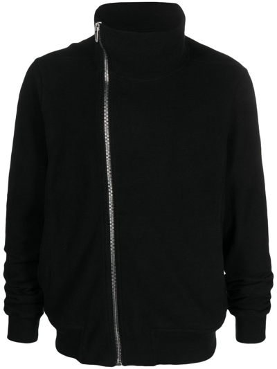 Rick Owens Bauhaus Heavy Cotton Jersey Sweatshirt In Black