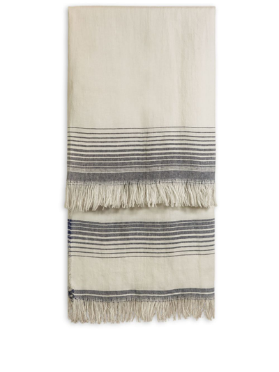 The House Of Lyria Immensitá Linen Bath Towel In Neutrals