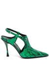 DSQUARED2 MARY JANE 110MM LEATHER PUMPS