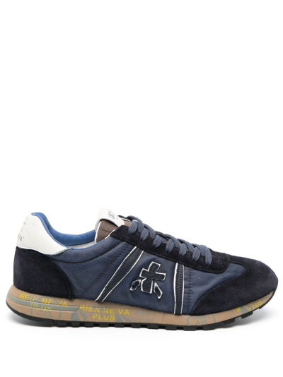 Premiata Lucy 6410 Low-top Suede Sneakers In Grey