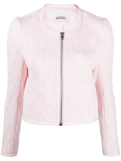 Isabel Marant Palmire Round-neck Jacket In Light Pink