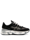 Premiata Logo Low-cut Casual Shoes In Black
