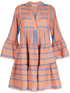 Devotion Ella Graphic-print Dress In Orange