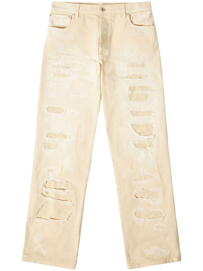 Heron Preston Mid-rise Straight-leg Jeans In Neutrals