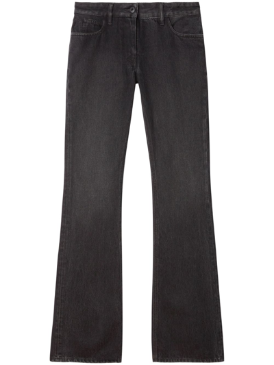 Off-white Slim-leg Flared Jeans In Black