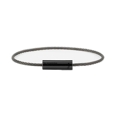 Le Gramme 5g Polished Cable Logo In Black