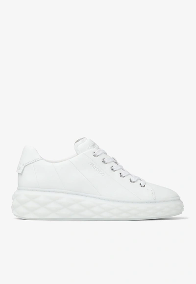 JIMMY CHOO DIAMOND LIGHT MAXI LOW-TOP SNEAKERS